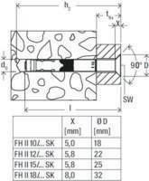 Fischer 44918 FH II 12/25 SK Hochleistungsanker 100mm 12mm 25St.