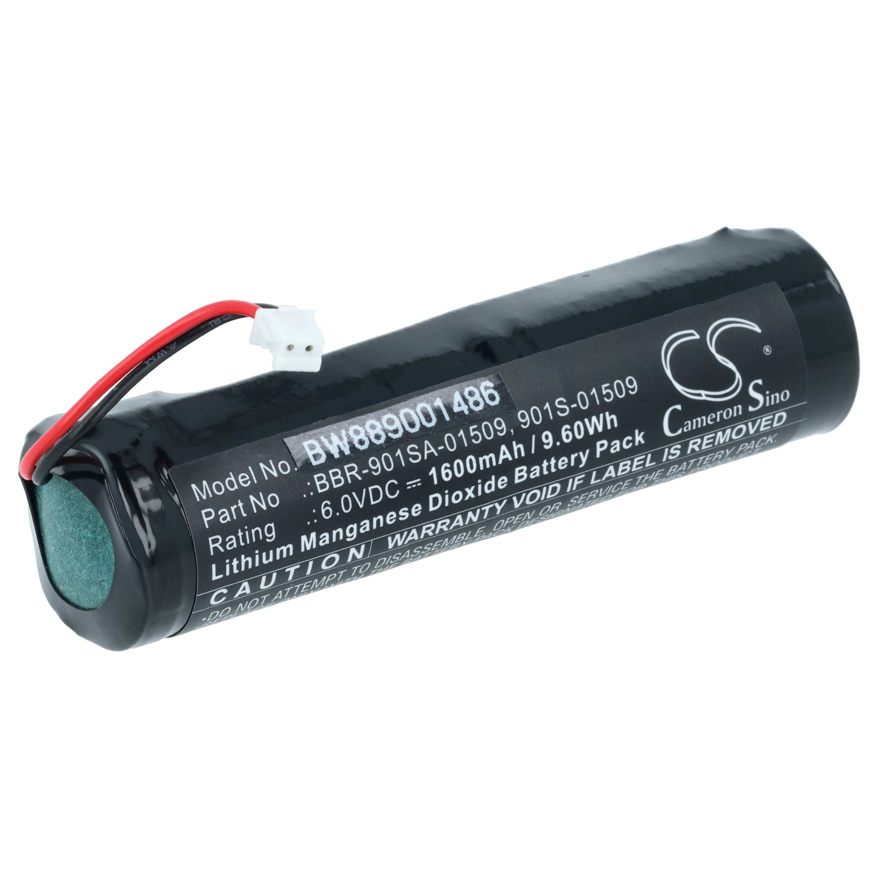 vhbw Batterie kompatibel mit Ocean Signal rescueMe AIS-MOB1 Notrufsender (1600 mAh, 6 V, Li-Mn)