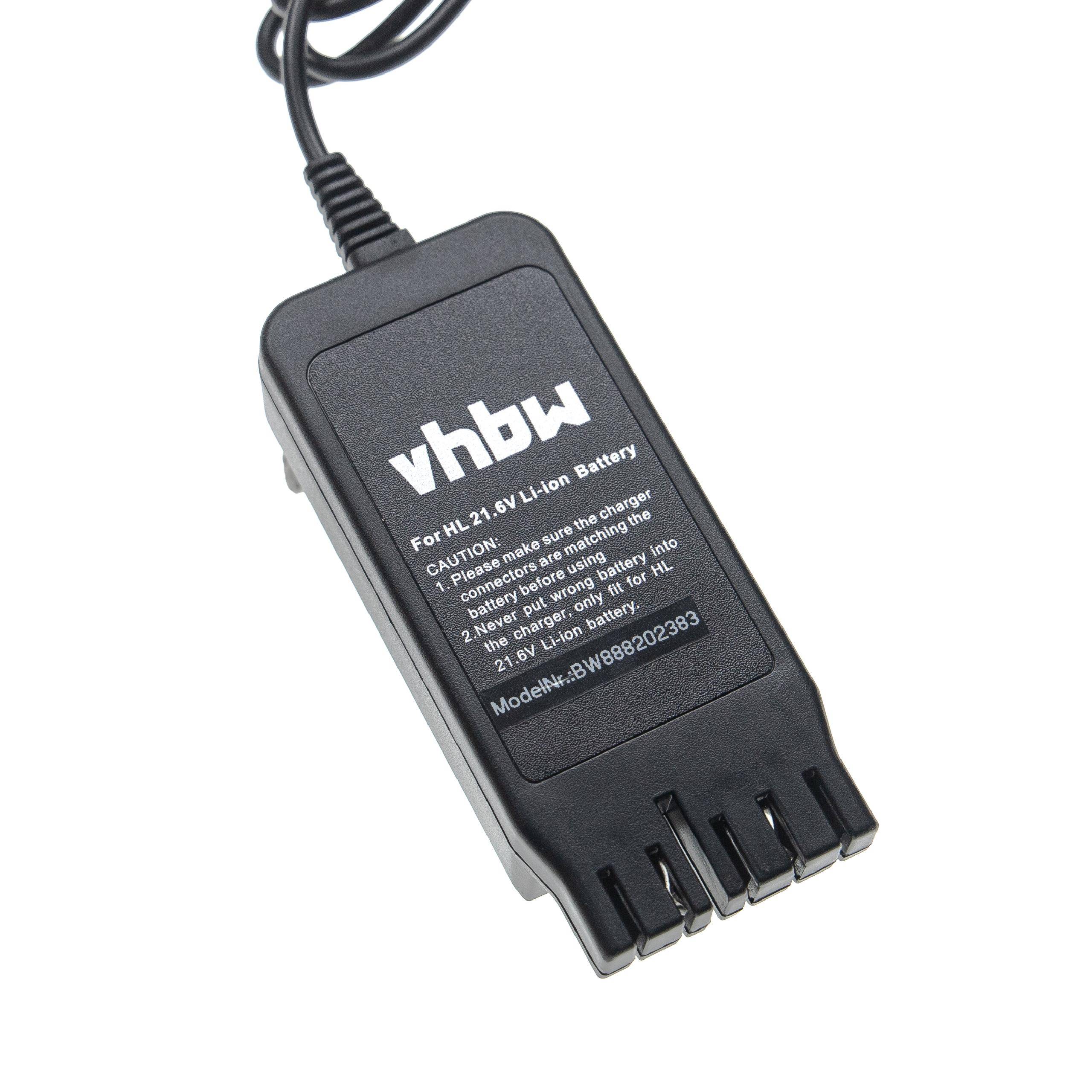 vhbw Ladegerät kompatibel mit Hilti VC 5-A22, TE 6-A22, TE 4-A22, WSR 22-A Werkzeug Li-Ion-Akkus