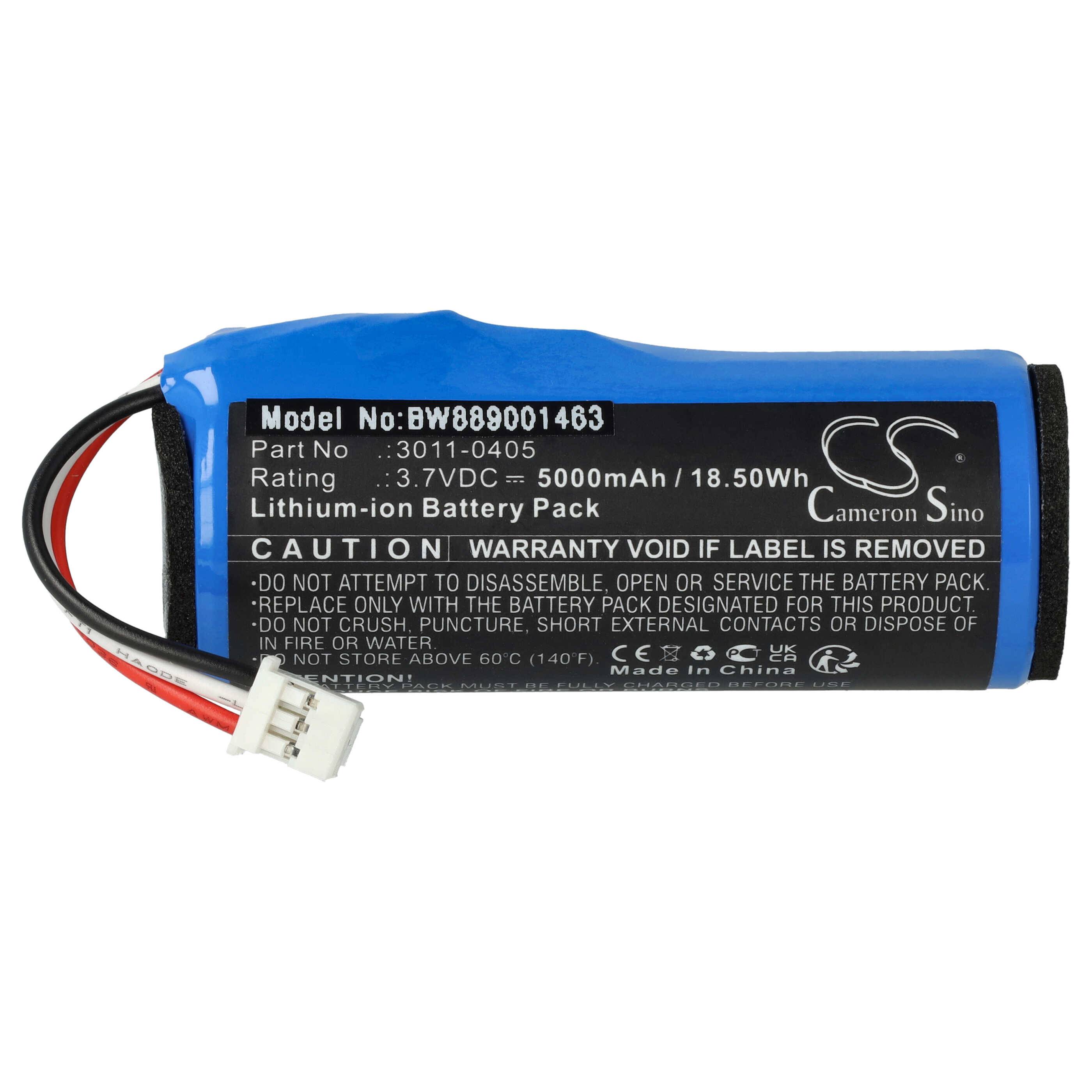 vhbw Akku Ersatz für Minelab 3011-0405 für Metalldetektor (5000 mAh, 3,7 V, Li-Ion)