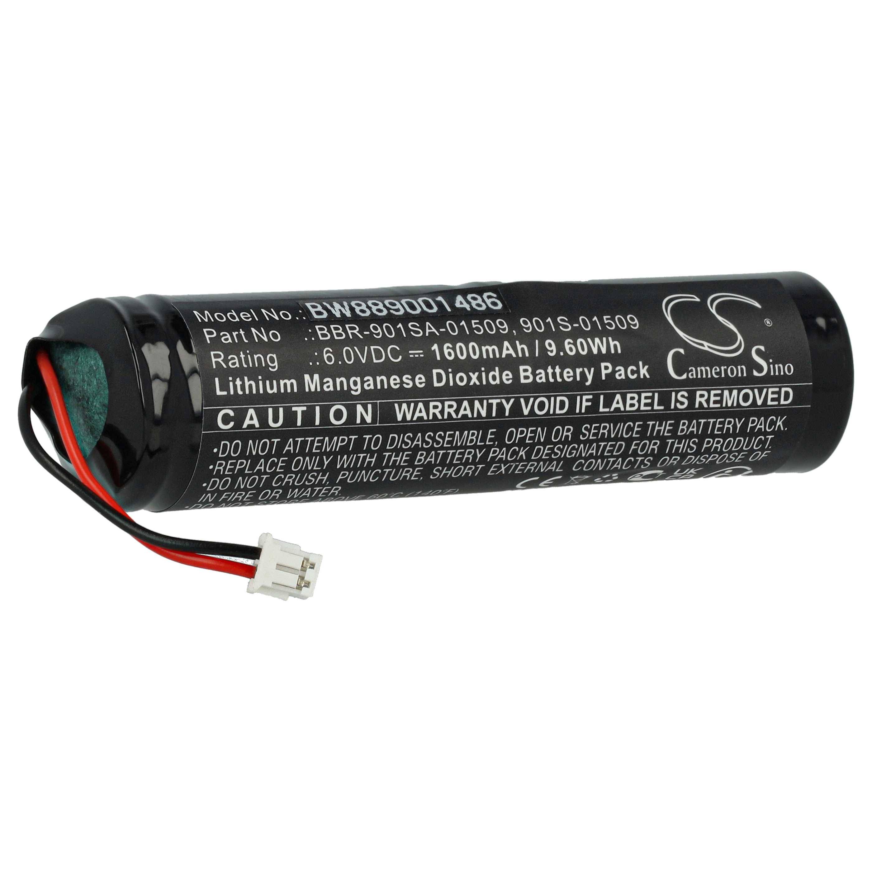 vhbw Batterie Ersatz für Ocean Signal 901S-01509, BBR-901SA-01509, LB9M für Notrufsender (1600 mAh, 6 V, Li-Mn)
