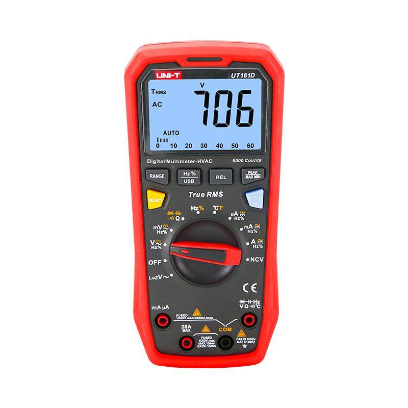 UNI-T UT 161E - Multimeter digital 20.000 Counts USB hFEMultimeter