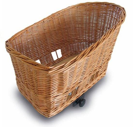 Basilikum Pasja - Hundebikekorb - groß - 50 cm - Hinterkorb - natürlich