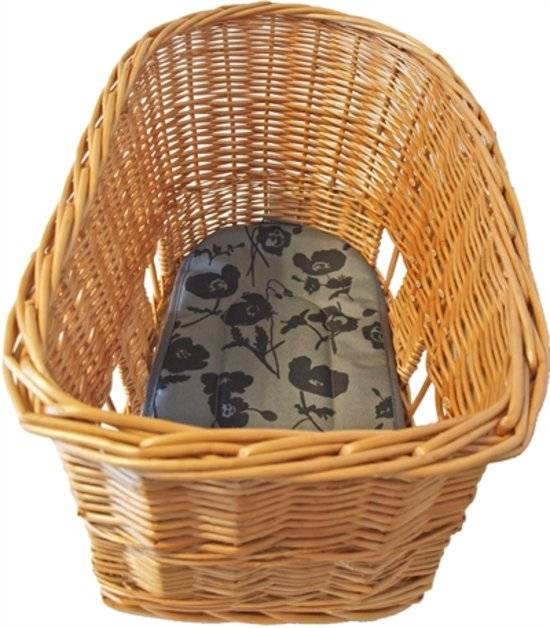 Basilikum Pasja - Hundebikekorb - groß - 50 cm - Hinterkorb - natürlich