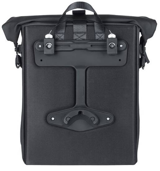 Basil Soho Mikes Bicycle -Umhängetasche - Schwarz, wasserdicht, Pu, Nordlich LED, 17L