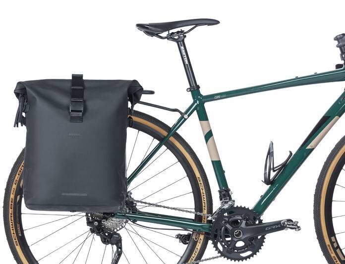 Basil Soho Mikes Bicycle -Umhängetasche - Schwarz, wasserdicht, Pu, Nordlich LED, 17L