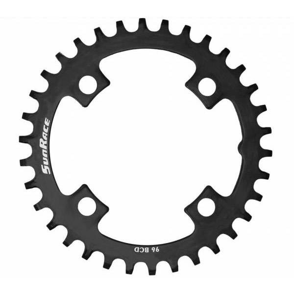 Sunrice Chaining Leaf 36T Stahl schwarz, BCD 96