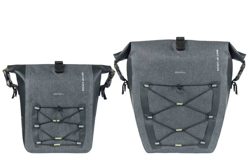 Basilikum Navigator Storm M - sportliche und funktionelle Single -Fahrrad -Tasche - Schwarz
