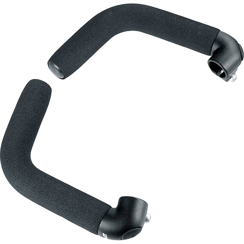 Lenkerzusatzgriff Ergotec Touring verstellbar - Schwarz