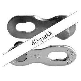 Kmc fehlendlink 11 nopt silber - Fahrradkettenschloss 11 - 5,65 mm - Silber