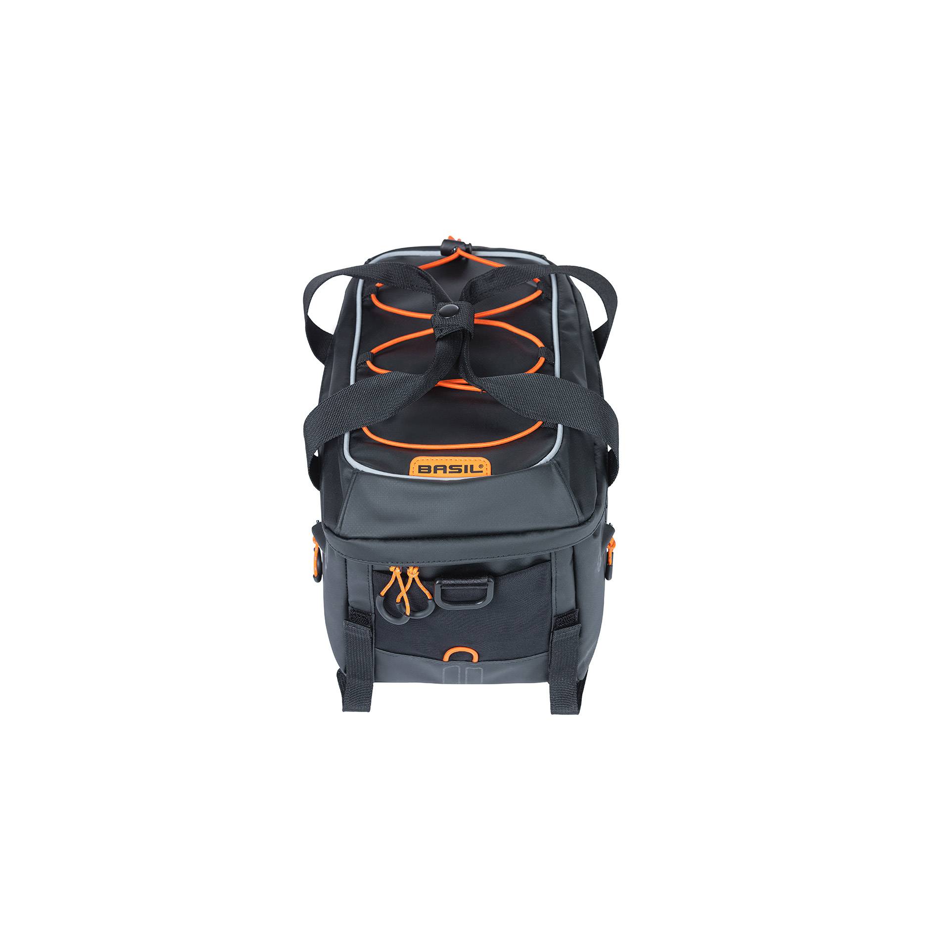 Tasche für Gepäckträger Basil Miles Tarpaulin 7 Liter 32 x 20 x 20 cm - Schwarz/Orange