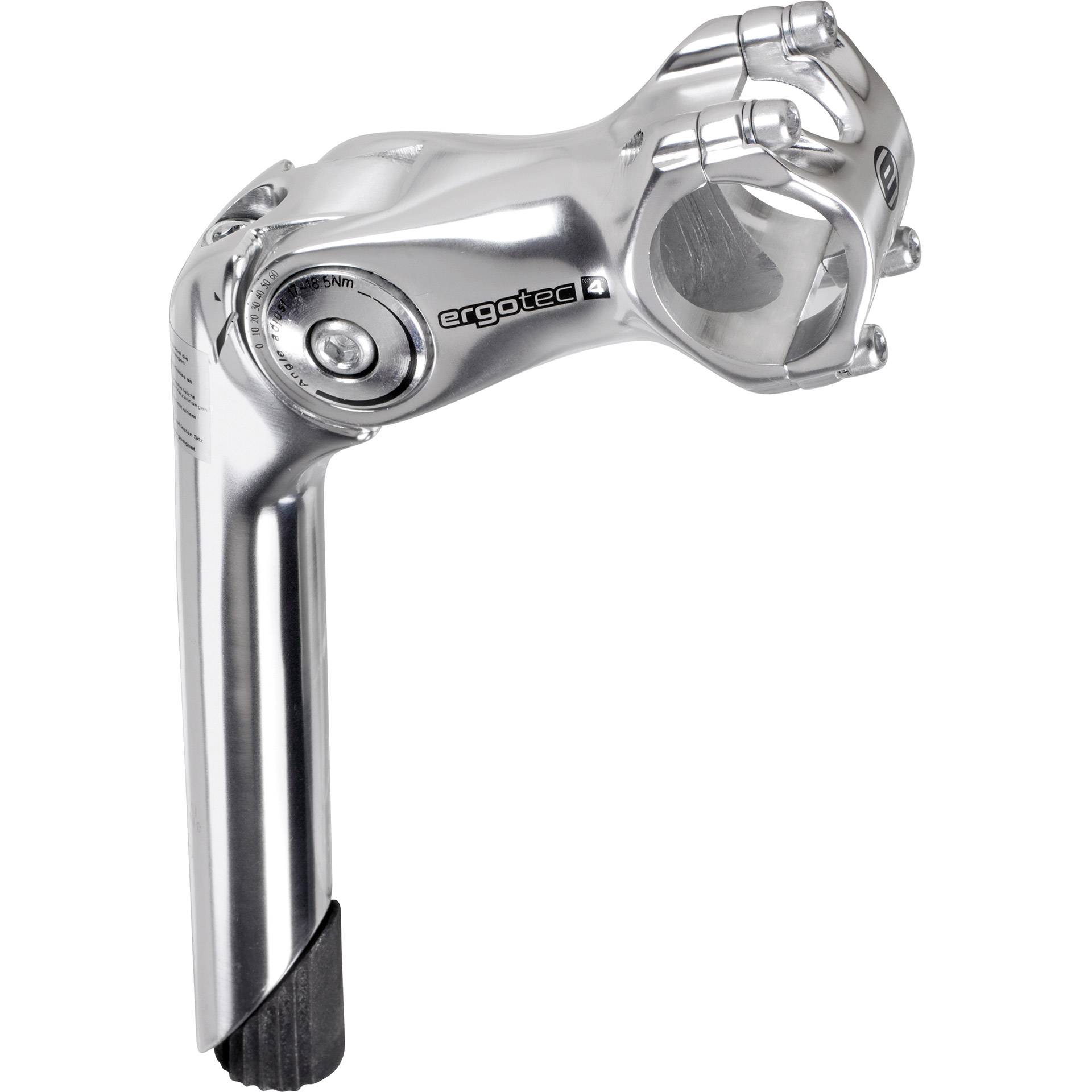 Abstimmen Sie Ergotec Octopus 2 Tube 90 180 mm Silber