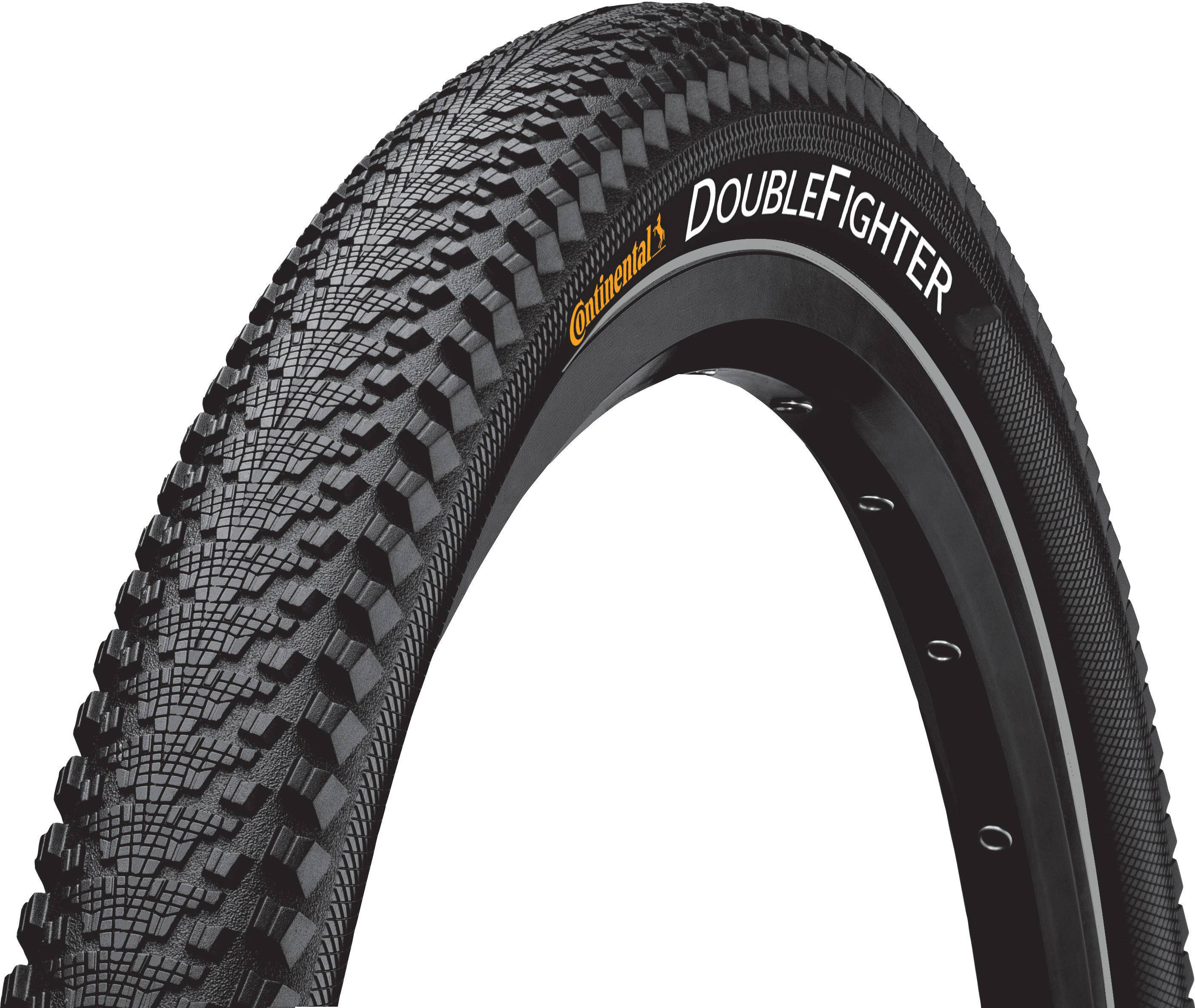 Continental Conti Double Fighter III – schneller Stadtblitz, schwarz, 28x1 3/8, 37-622, 640g, 4-6 Bar