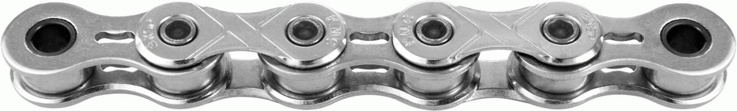 KMC -Fahrradkette x 101 - 1 2x1 8 - 8mm - 112 Links - Silber