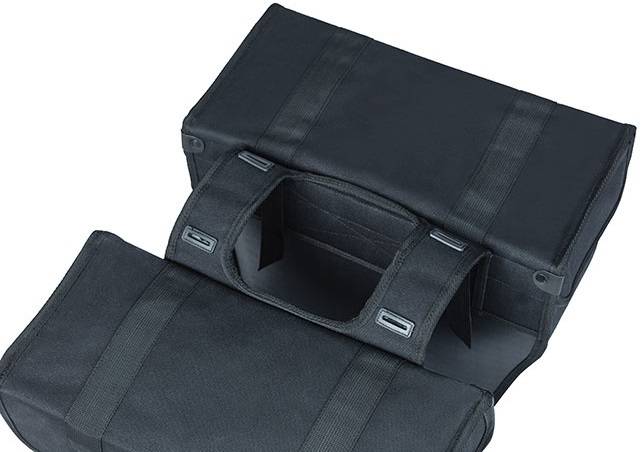 Basil Kavan Eco Classic 46L Doppelfahrradbeutel schwarz