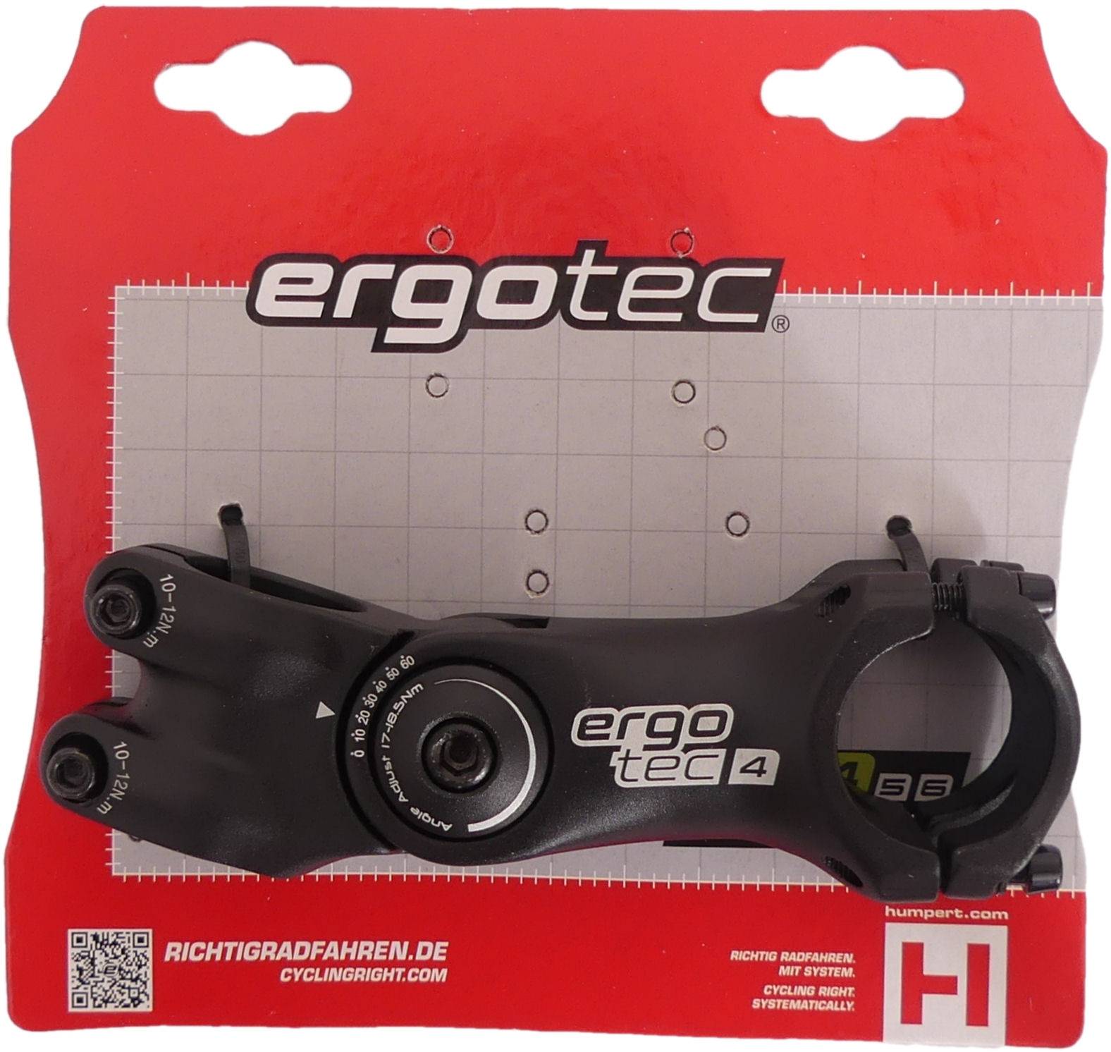 Primär einstellbare Ergotec Octopus 2 A-Head 31.8 Schwarz