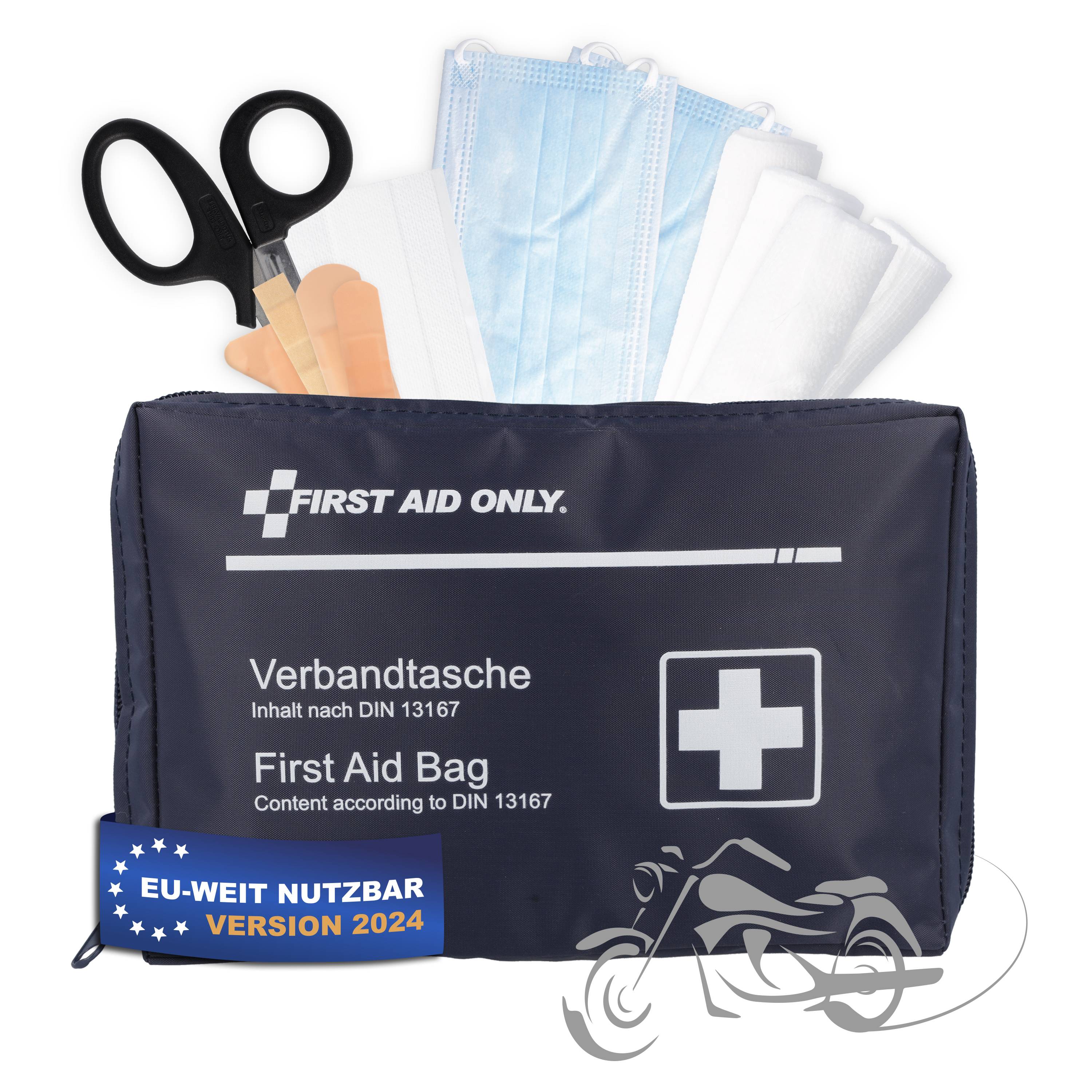 First Aid Only Verbandtasche DIN 13167 für Motorrad