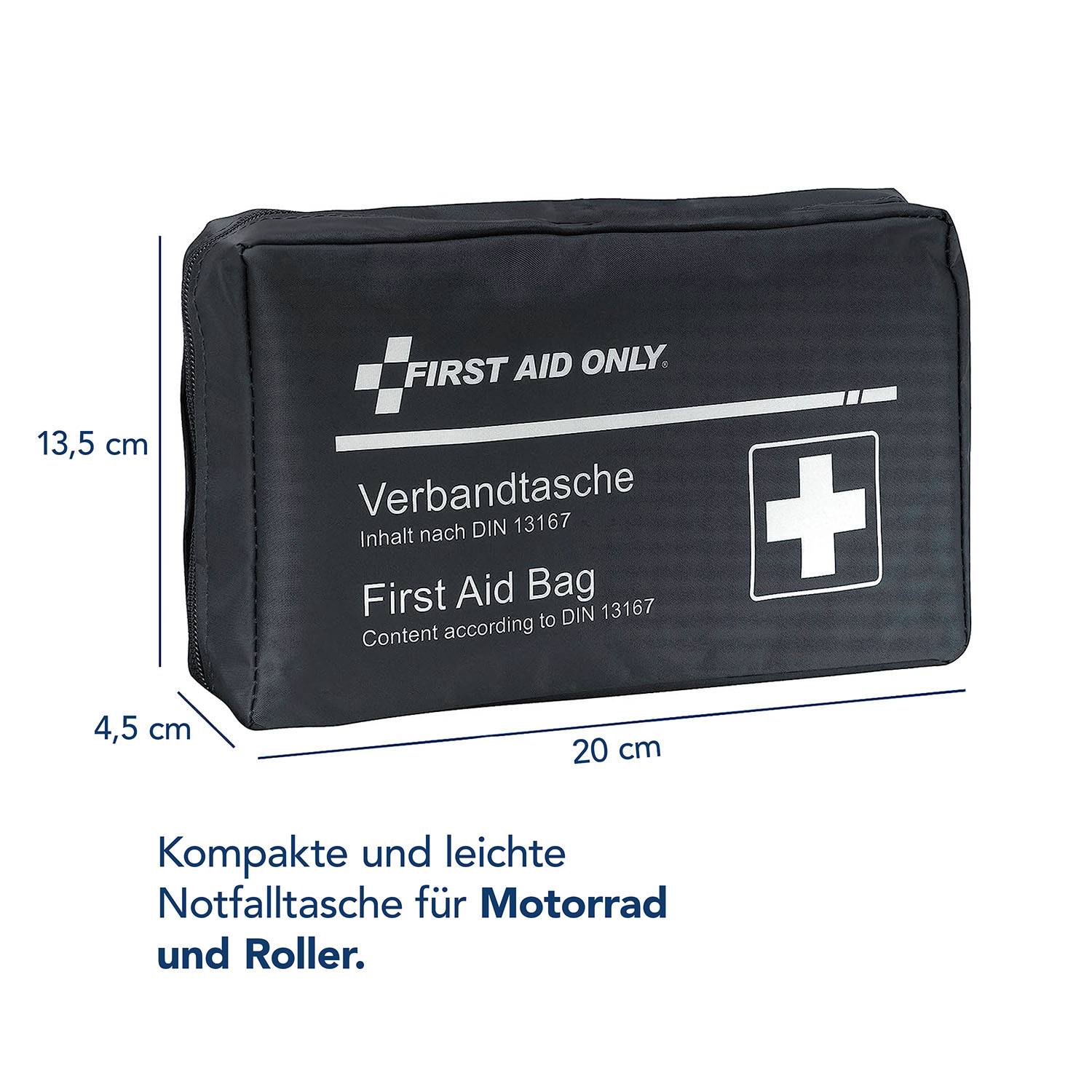First Aid Only Verbandtasche DIN 13167 für Motorrad