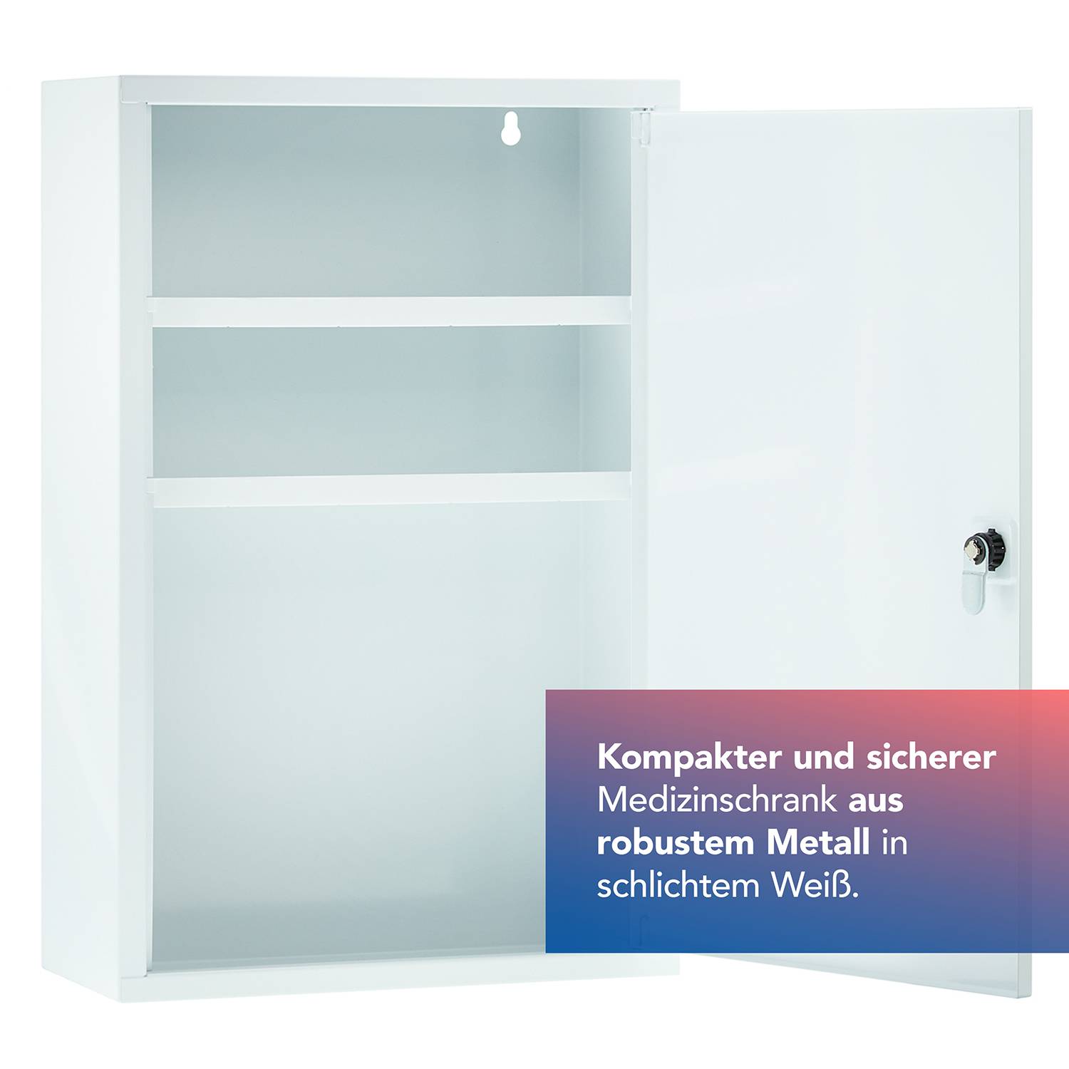 First Aid Only Medizinschrank Weiß mit 3 Fächern