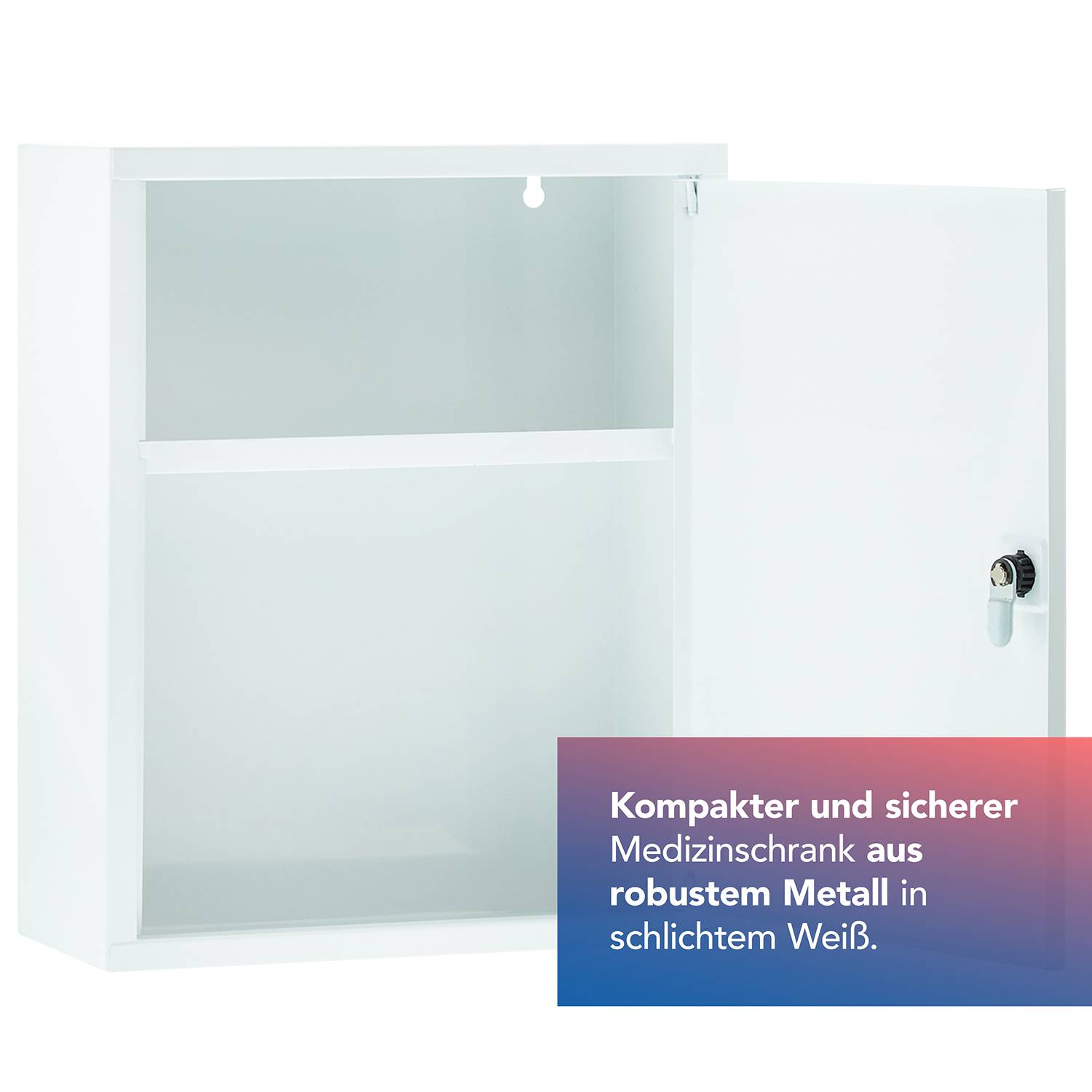 First Aid Only Medizinschrank Weiß mit 2 Fächern