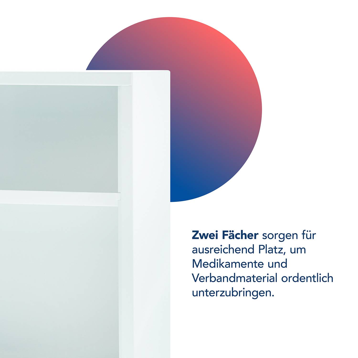 First Aid Only Medizinschrank Weiß mit 2 Fächern