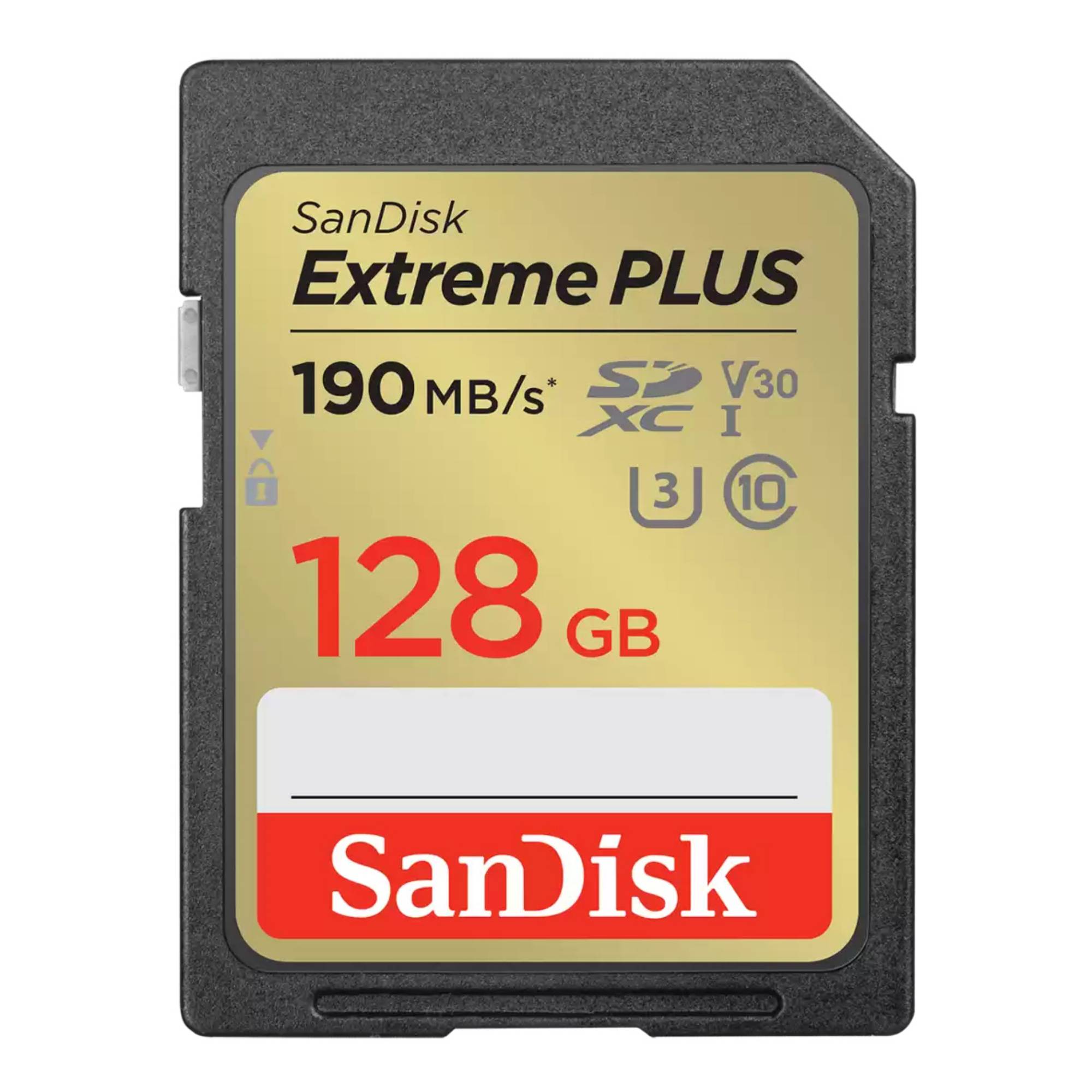 SanDisk Extreme PLUS SDXC-Karte 128 GB UHS-I stoßsicher, Wasserdicht