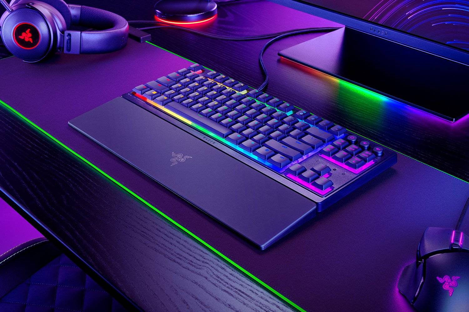 Razer Ornata V3 Tenkeyless Tastatur Gaming USB QWERTZ Schwarz
