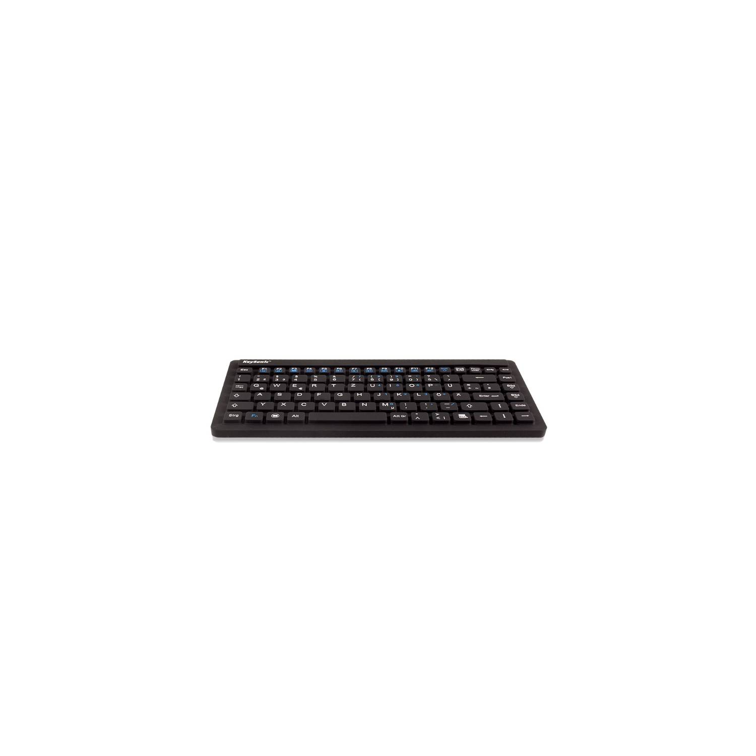 Keysonic KSK-3230IN (UK) USB Tastatur UK-Englisch, QWERTY Schwarz Silikonmembran, Wasserfest (IPX7)