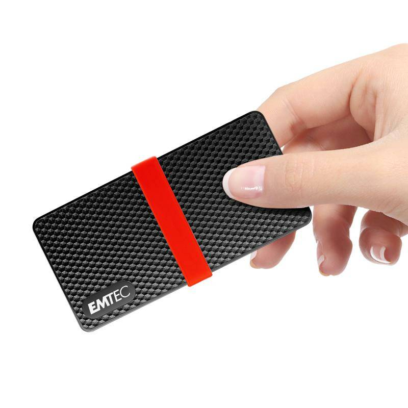 EMTEC X200 - SSD - 2 TB - extern (tragbar) - USB 3.2 Gen 1 (USB-C Steckverbinder)