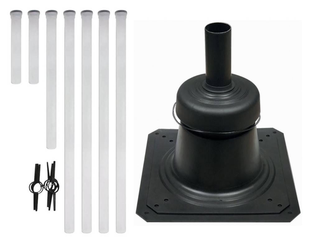 Vaillant Set 1.55 Luft-Abgasführung 10m DN 80 Paket mit Schachtabdeckung