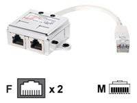 Equip - Netzwerk-Splitter - RJ-45 (M) zu RJ-45 (W)