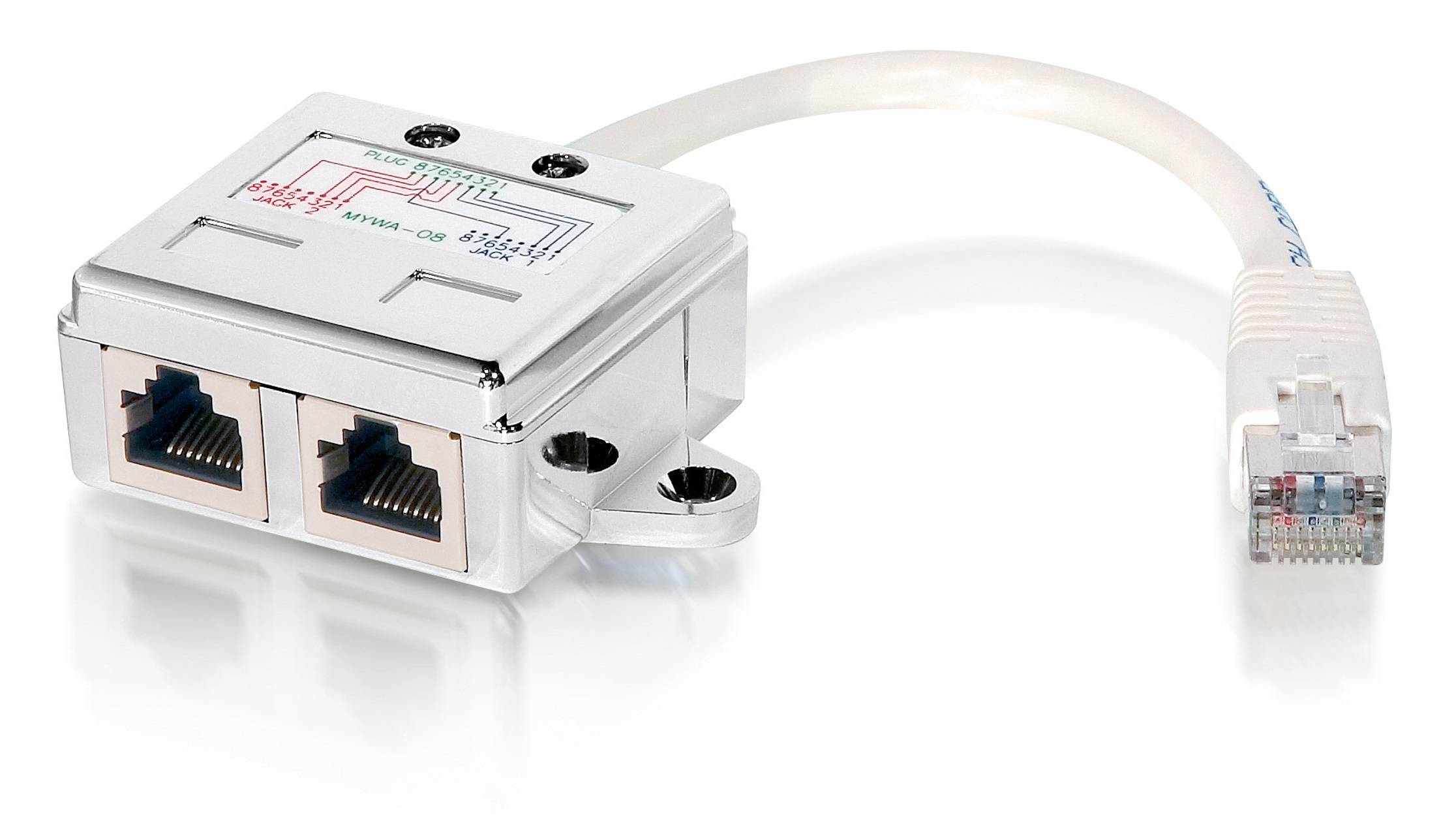 Equip - Netzwerk-Splitter - RJ-45 (M) zu RJ-45 (W)