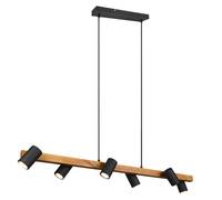 TRIO Marley, Flexible Halterung, Schwarz, Holz, Schwarz, Metall, IP20, I