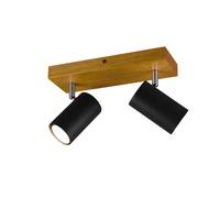 TRIO Deckenleuchte Marley 812400232 schwarz, 2 x GU10, max. je 35 W