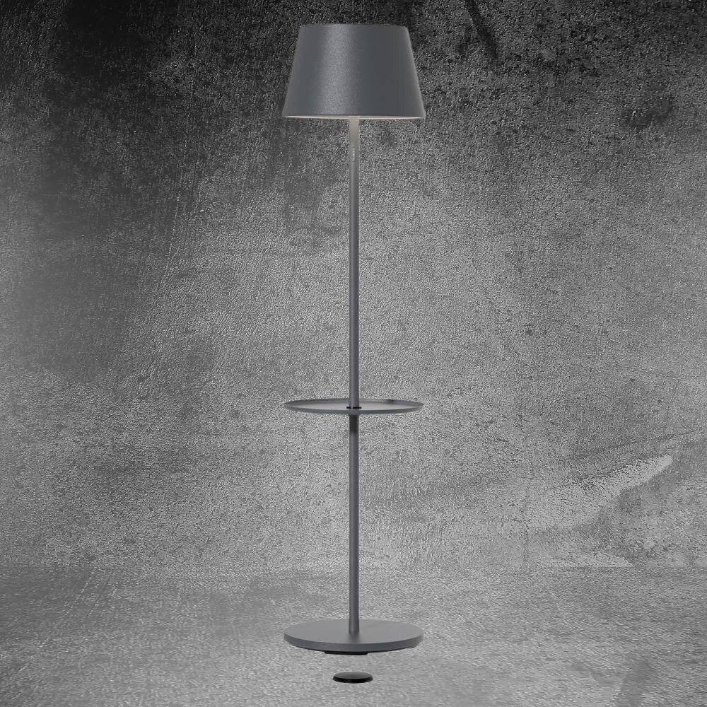 LED Akku Tischleuchte RGBW Garcon in Anthrazit 2x 5W 1000lm IP65