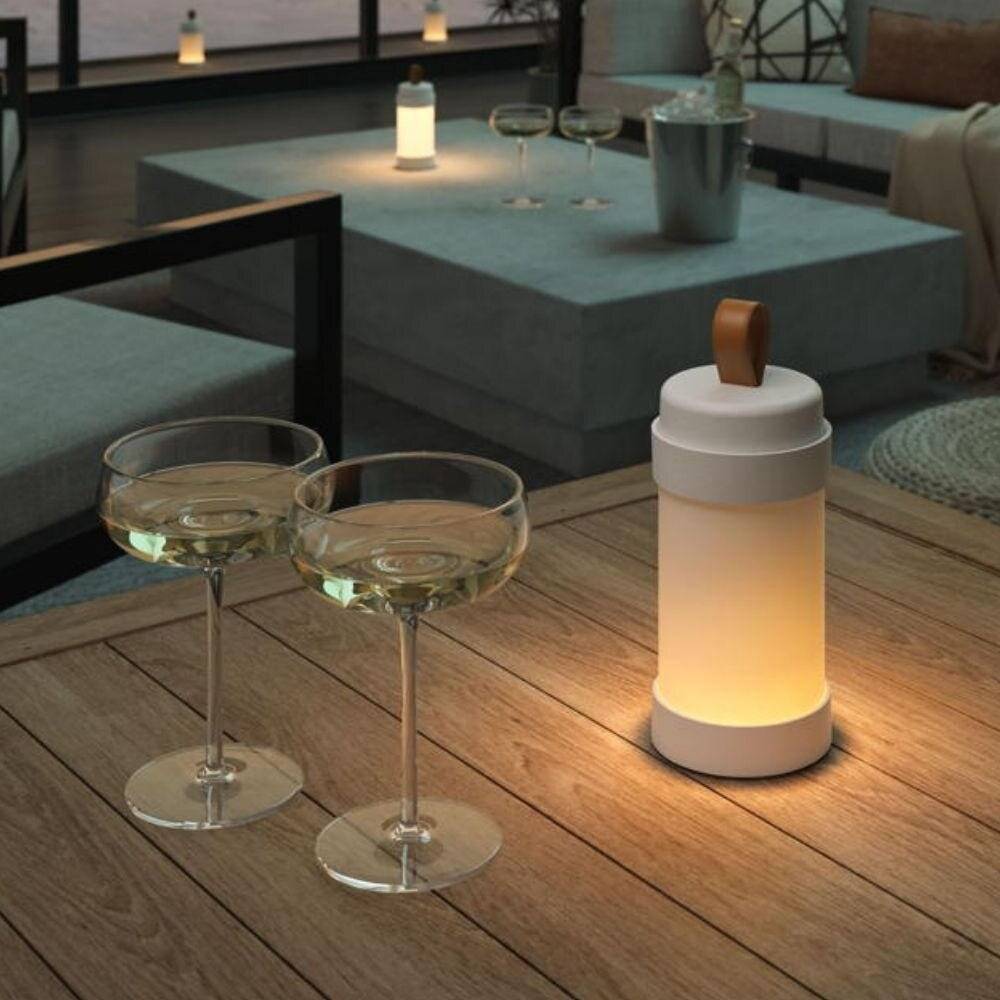 LED Akku Tischleuchte Alva in Weiß 1,1W 100lm IP65