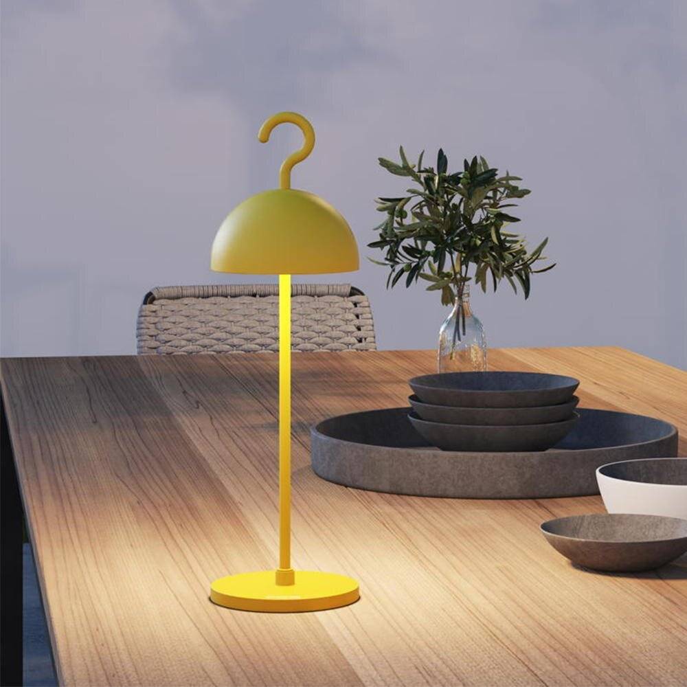 LED Akku Tischleuchte Hook in Gelb 2,5W 238lm IP65