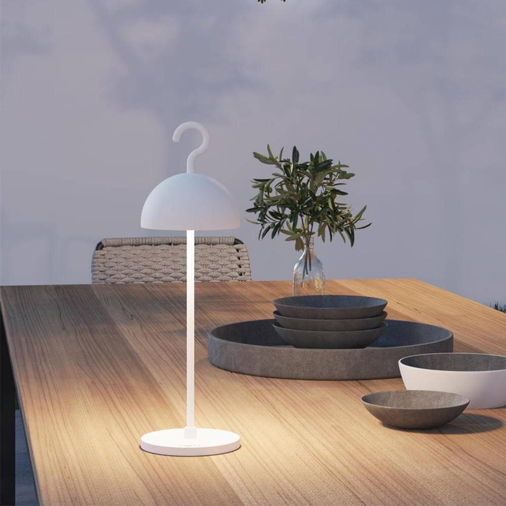 LED Akku Tischleuchte Hook in Weiß 2,5W 238lm IP65