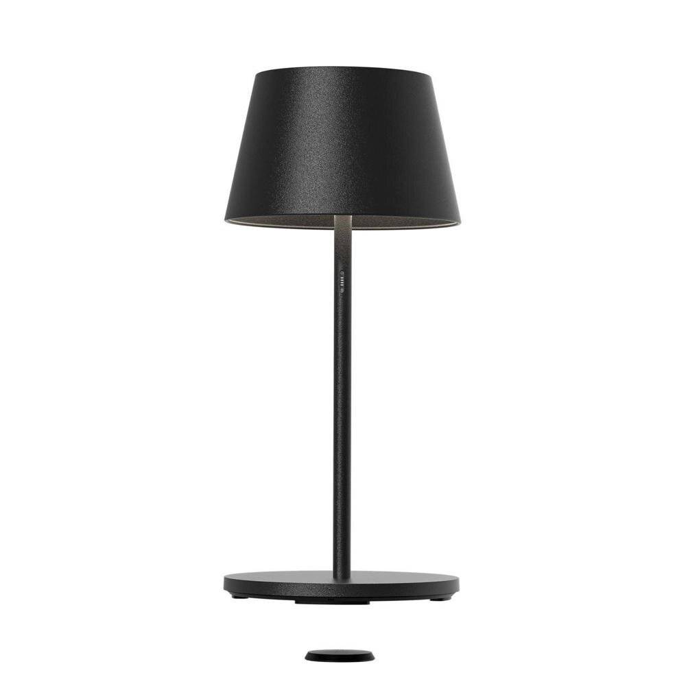 LED Akku Tischleuchte RGBW Garcon in Schwarz 2x 5W 1000lm IP65