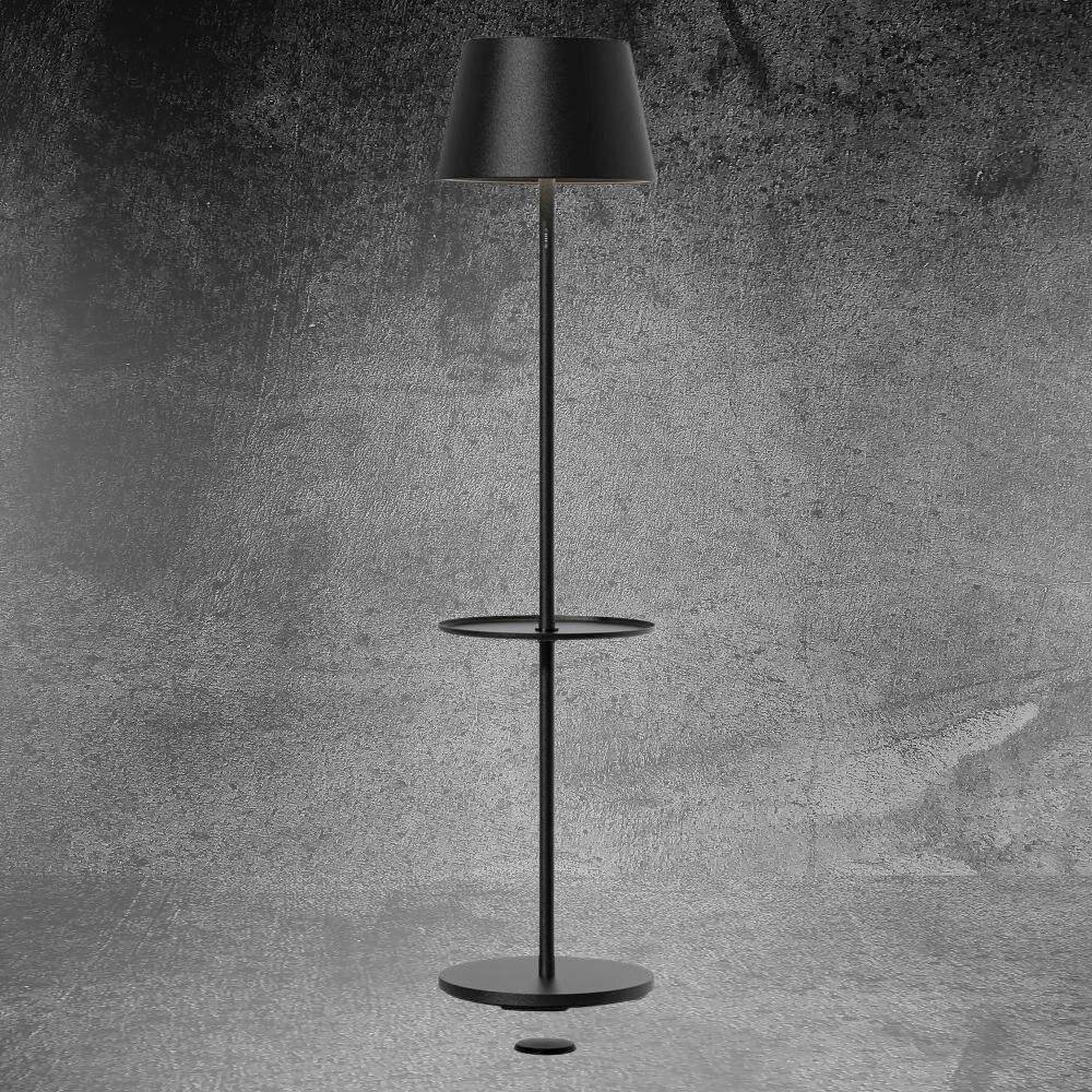 LED Akku Tischleuchte RGBW Garcon in Schwarz 2x 5W 1000lm IP65