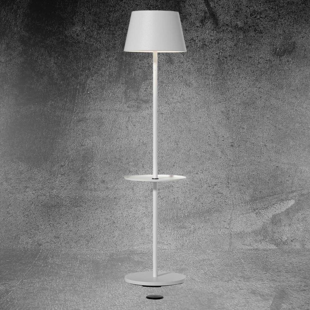 LED Akku Tischleuchte RGBW Garcon in Weiß 2x 5W 1000lm IP65