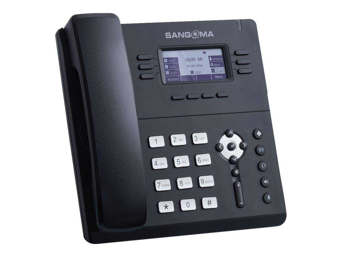 Sangoma S406 - VoIP-Telefon mit Rufnummernanzeige - fünfwegig Anruffunktion - SI