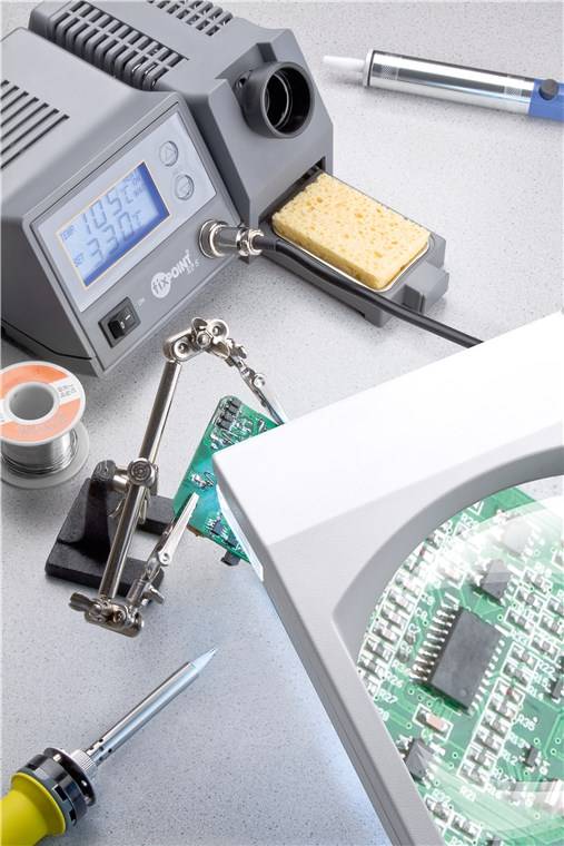 Fixpoint 51098 Digitale Lötstation EP5 48W Lötkolben Set Temperatur 150 - 450 Grad / Feine Lötspitze / Soldering Station