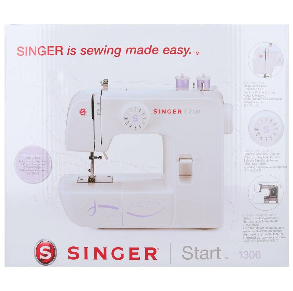 Singer Freiarmnähmaschine Start 1306 Weiß