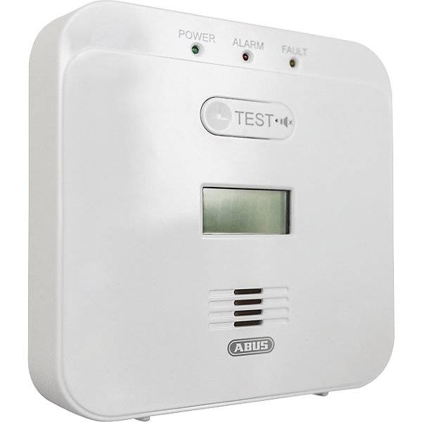 Kohlenmonoxid-Warnmelder HxBxT 30 x 110 x 110 mm reinweiß. 775032 49 Warnmelder