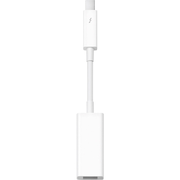 Apple MD464ZM/A Thunderbolt / FireWire Adapter [1x Thunderbolt 2-Stecker - 1x Firewire (800) Buchse 9pol.] Weiß