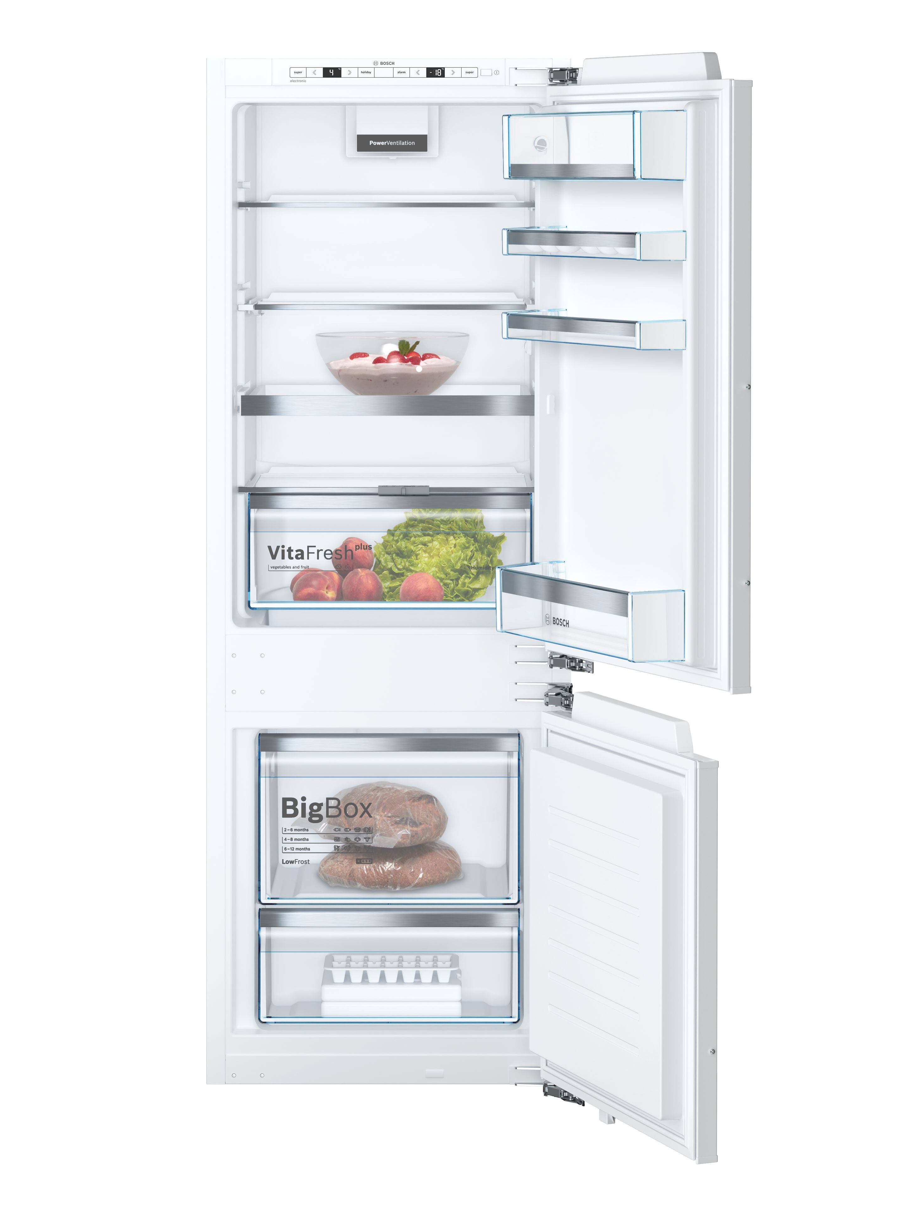 Bosch Serie | 6 KIS77ADD0 - Kühl-/Gefrierschrank - Bottom-Freezer - eingebaut - Nische - - Breite: 56 cm