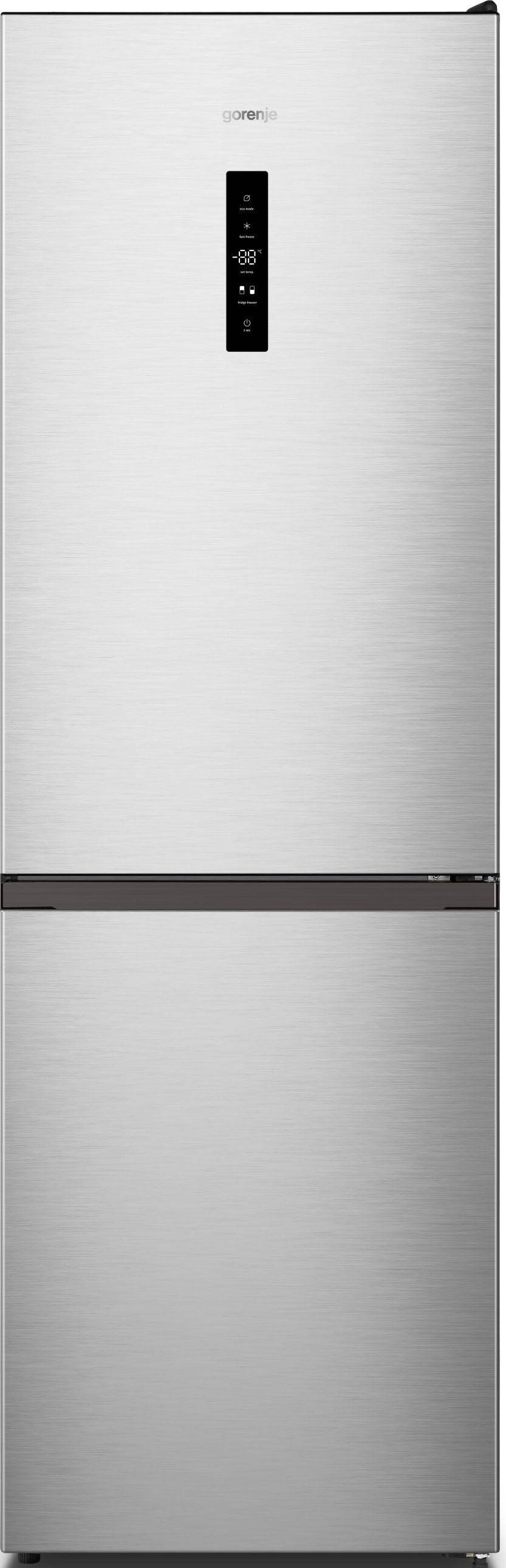 Gorenje N619EAXL4, 304 l, NoFrost-Funktion (Kühleinheit), SN-ST, 9 kg/24h, E, Edelstahl