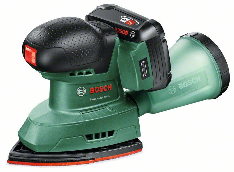 Bosch Home and Garden EasySander 18V-8 06033E3002 Akku-Multischleifer inkl. Akku, inkl. Ladegerät 18 V 2.5 Ah Anzahl mitgelieferte Akkus 1