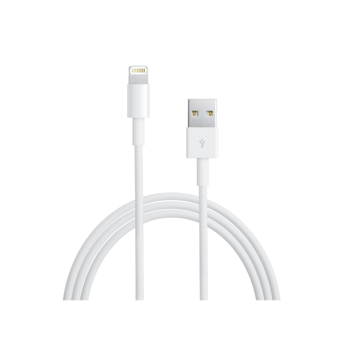 Apple USB-Kabel B-Ware (beschädigte / fehlende Verpackung) USB 2.0 USB-A Stecker, Lightning Stecker 1.00m Weiß MQUE2ZM/A-B